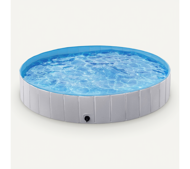 Piscine Pour Chien Pliable Pataugeoire Portable Antidérapant Et Résistant, Taille Xxxl Gris