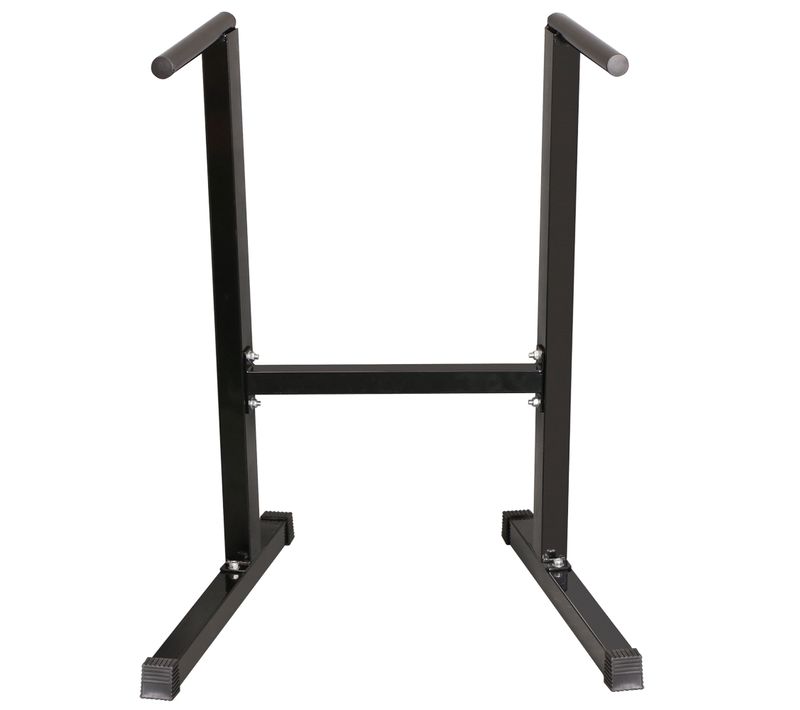 Barres De Traction Gym Poste à Dips Sur Pied Pour Entraînements Domicile Au Poids De Corps, Noir