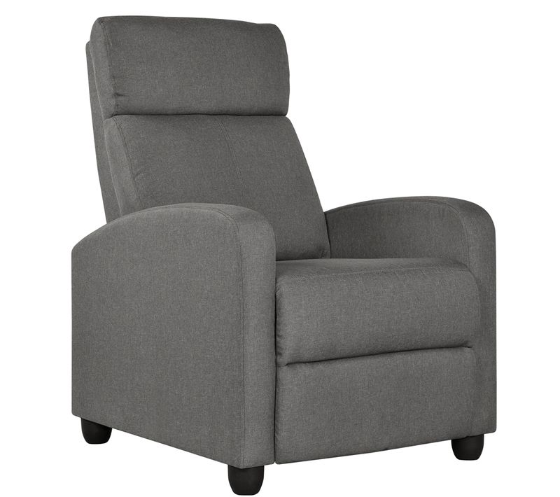 Fauteuil De Relaxation Petit Canapé Inclinable Fauteuil Convertible Pour Salon Gris