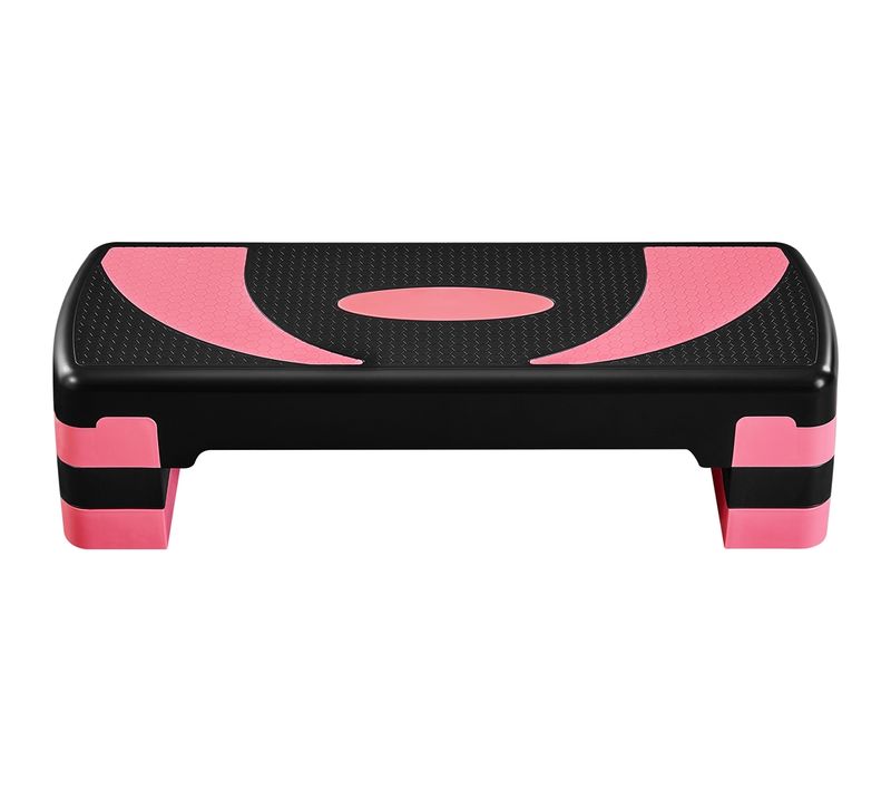 Step D’aérobic Step Fitness Exercice Hauteur Réglable En 3 Niveaux Charge Max. 250 Kg, Rose