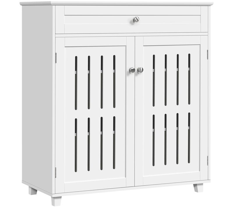 Meuble à Chaussures à 4 Niveaux Avec Étagères De Rangement Réglables En Hauteur, Blanc