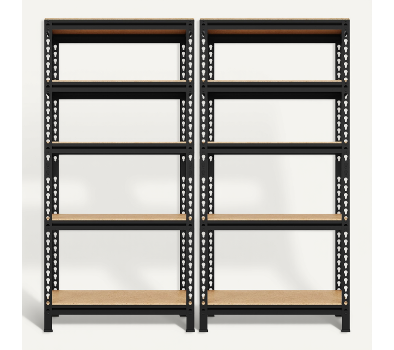 Étagère De Rangement Sans Vis à 5 Niveaux 70 Cm L × 30 Cm L × 150 Cm H Noir
