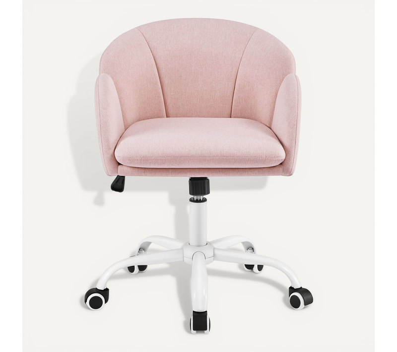 Chaise Bureau Design Fleur Réglable En Hauteur Rose