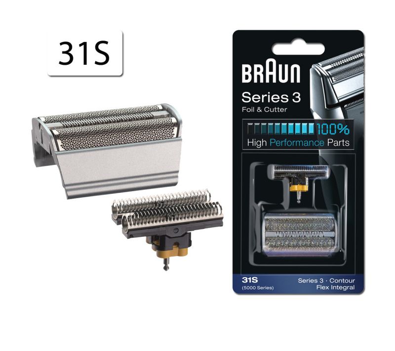 Grille Couteau 31s Série Contour Gris 31s 81387940 Pour Epilateur - Rasoir - Tondeuse Braun