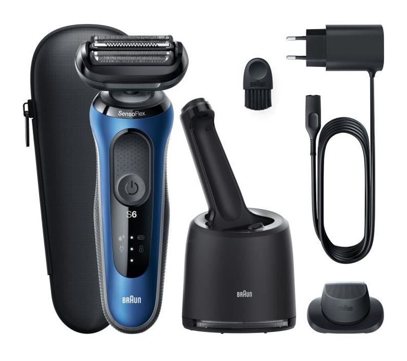 Rasoir Électrique Avec Tondeuse De Précision Séries 6 61-b7200cc - Centre Smartcare, Bleu