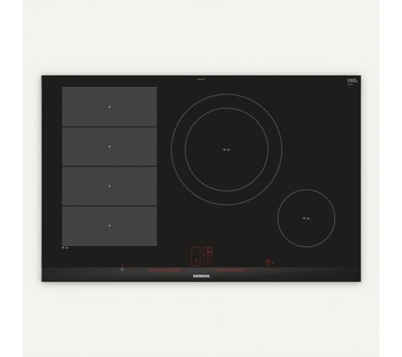 Plaque Vitrocéramique Encastrable Ex875lec1e Noir, Acier Inoxydable 4 Foyers