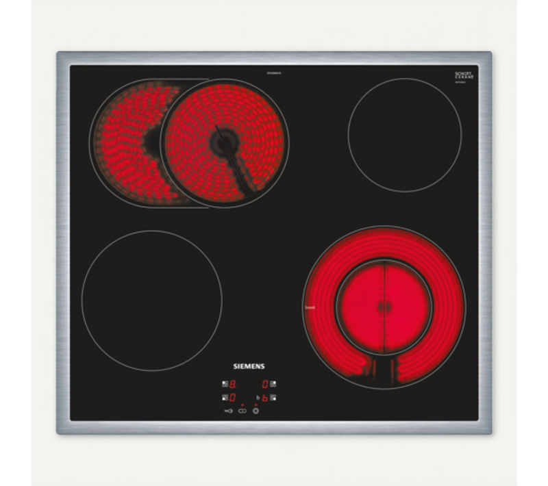 Plaque Vitrocéramique Encastrable Ef645bnn1e Noir, Acier Inoxydable 4 Foyers