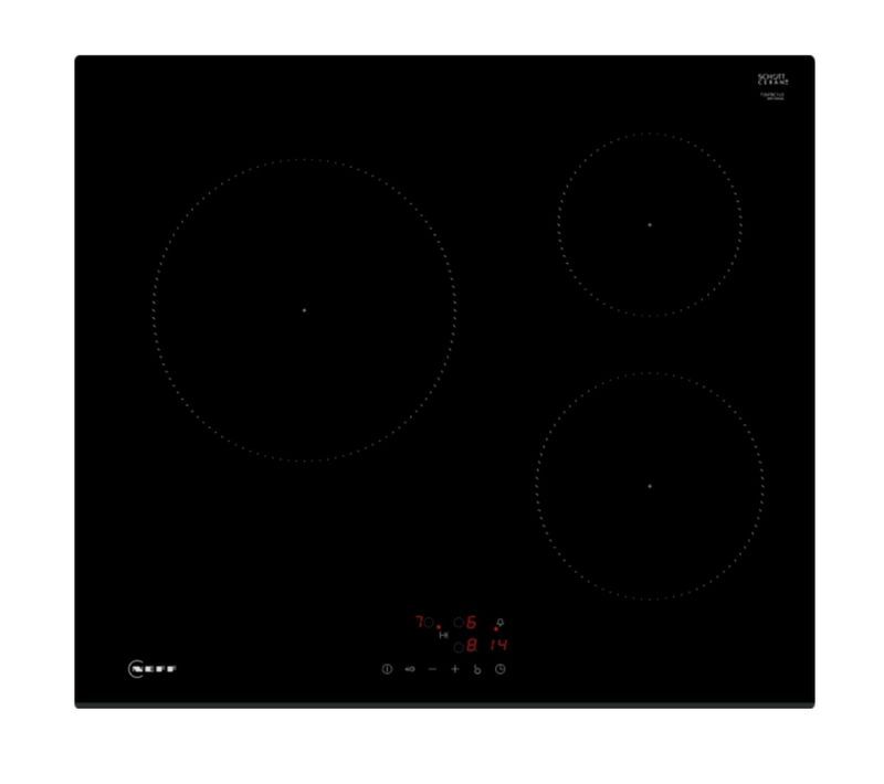 Table De Cuisson Induction 60cm 3 Feux 4600wnoir T36fbc1l0