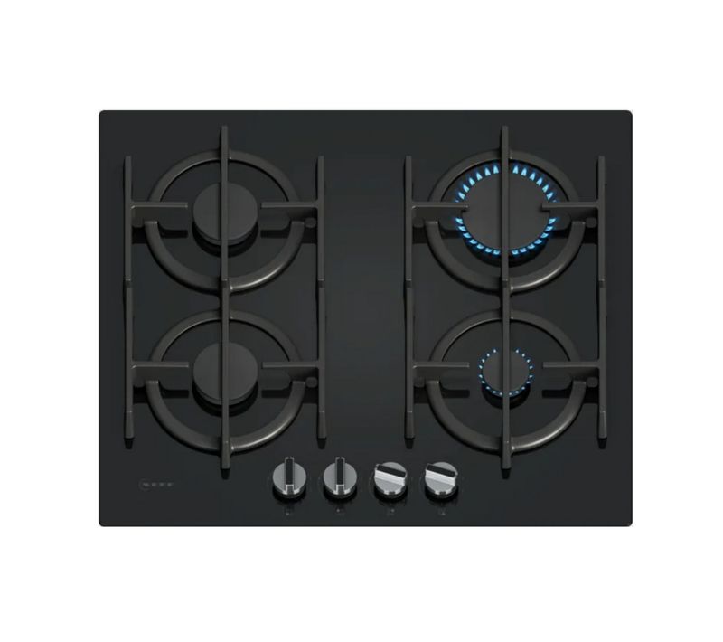 Plaque de cuisson Gaz 4 foyers dessus Verre - T26pip4s0
