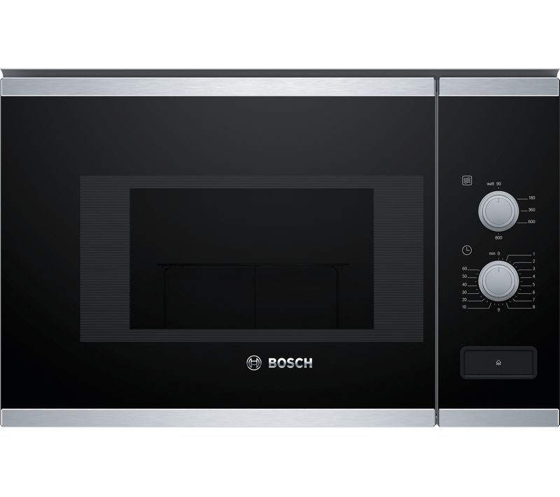 Micro-ondes Encastrable 20l 800w Noir En Acier Inoxydable - Bfl520ms0