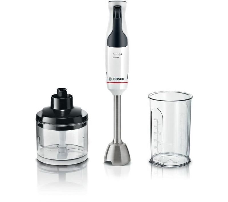 Mixeur Plongeant - Msm4w220 Ergomaster - Moteur 600w - 4 Lames Quattroblade