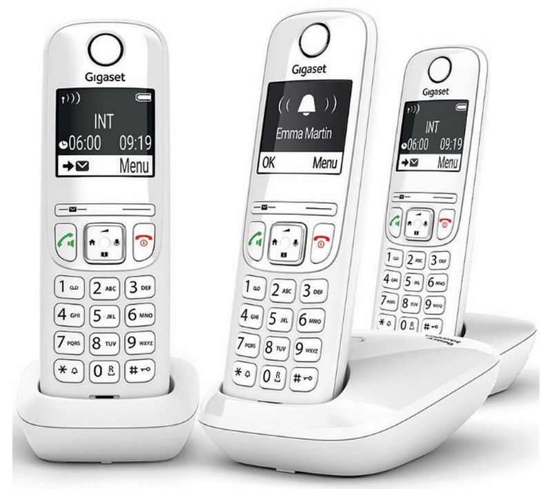 Telephone sans fil Giga As 690 Trio Blanc