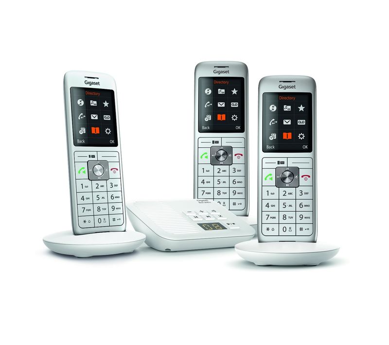 Téléphone Sans Fil Trio Dect Blanc Avec Répondeur Blanc - Gigacl660atrioblanc