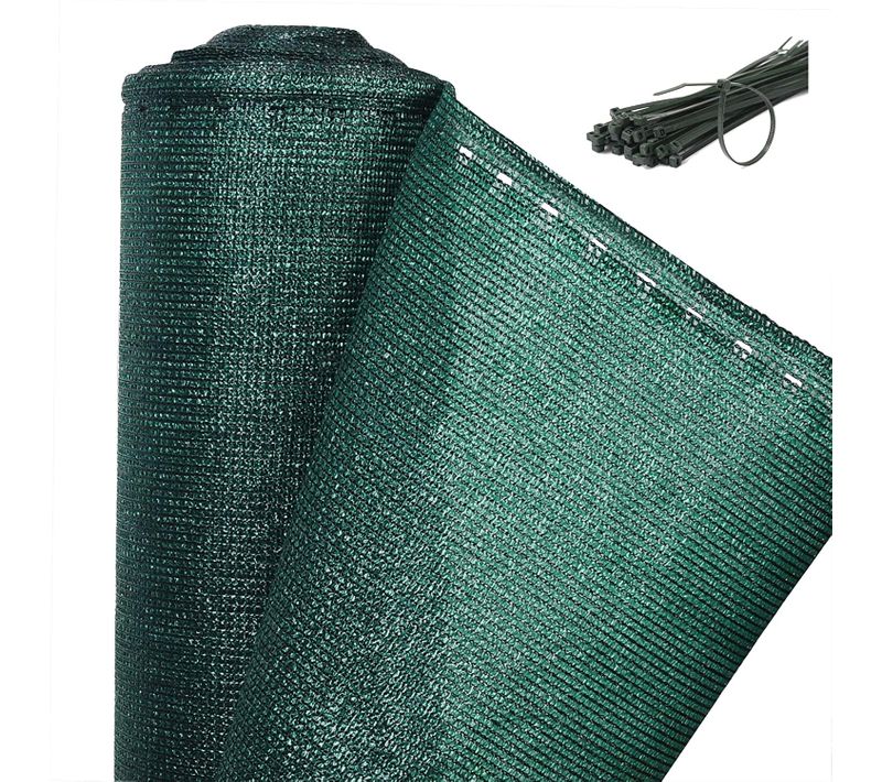 Brise Vue Renfoncé Pour Balcon.protection Contre Le Vent.le Soleil.la Poussière.1.5x25m.vert Foncé