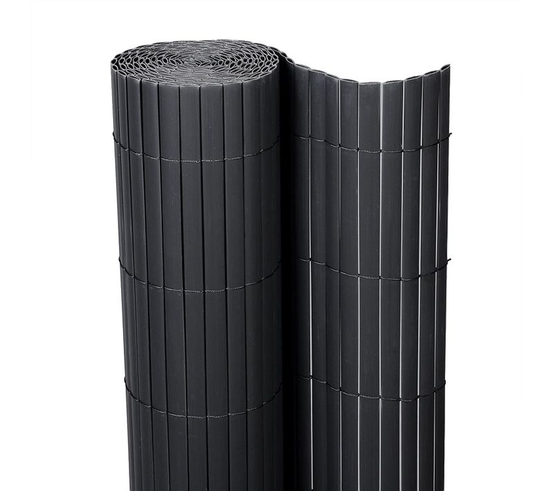 Canisse Pvc Pour Jardin Balcon Terrasse.balcon Clôture Brise-vent.brise Vue 400x120 Cm.gris