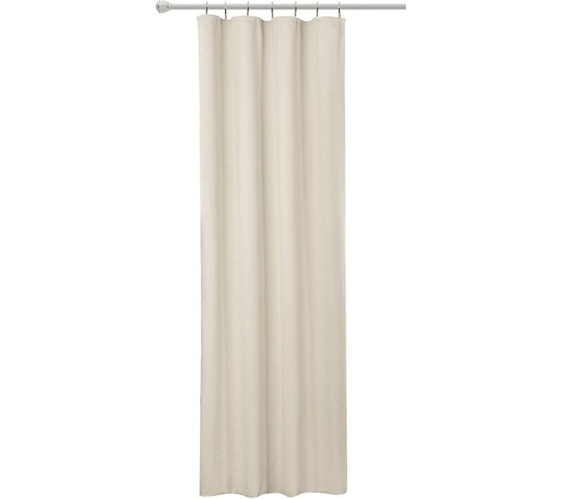 1pc Rideau Opaque Passe Tringle Rideau Occultant En Polyester 135x245cm. Crème