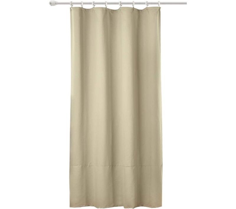 1pc Rideau Opaque Passe Tringle Rideau Occultant En Polyester 135x175cm. Sable