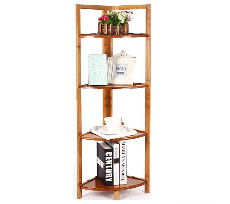 Etagère En Bambou. Etagère De Salle De Bain/cuisine. Etagère à 4 Niveaux. 27x38x120 Cm