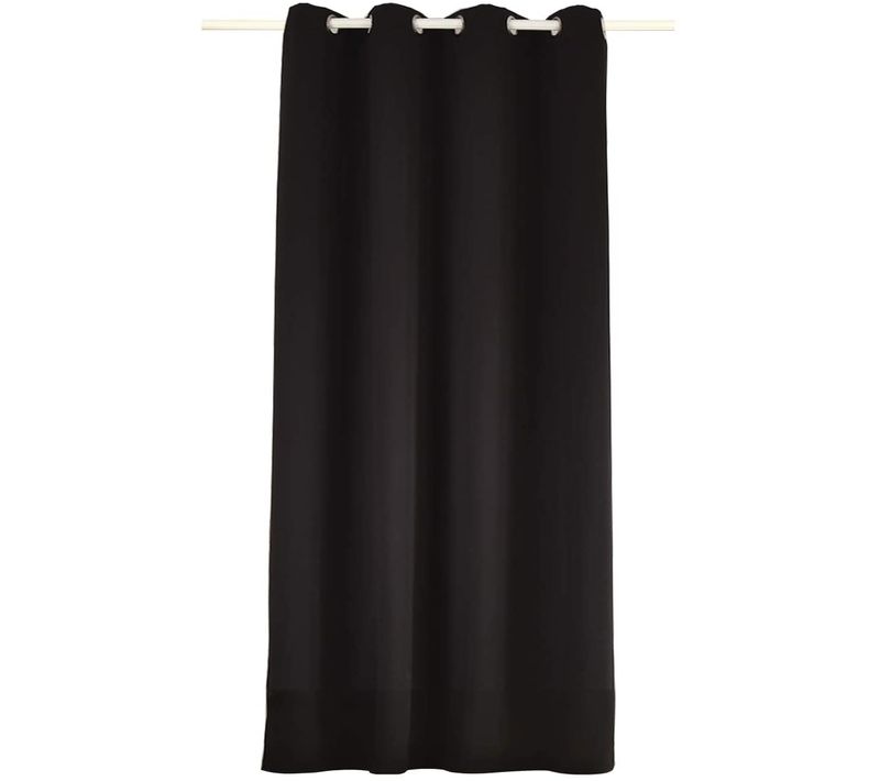 1 Pièce Rideau Occultant En Polyester. Rideau Opaque Suspension à Oeillets. 135x225cm. Anthracite.