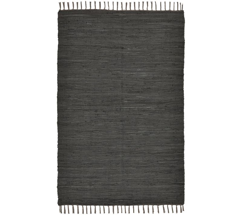 Tapis Réversible En Coton Happy Cotton 60x120 Cm - Anthracite