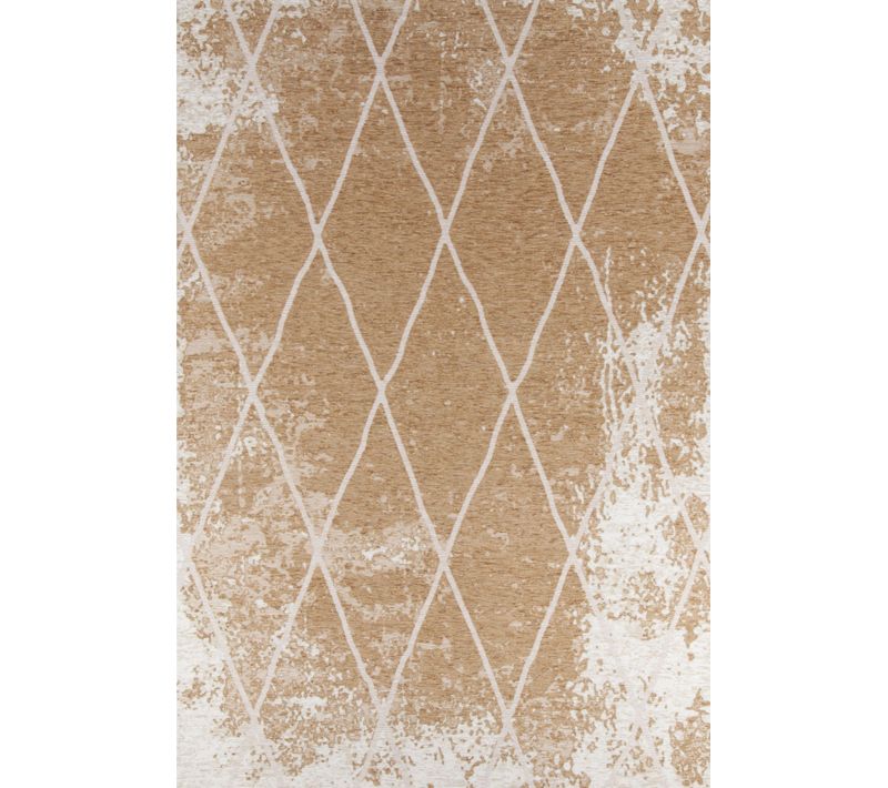 Tapis Graphique Et Brillant Fine Lines 80x150 Cm - Doré