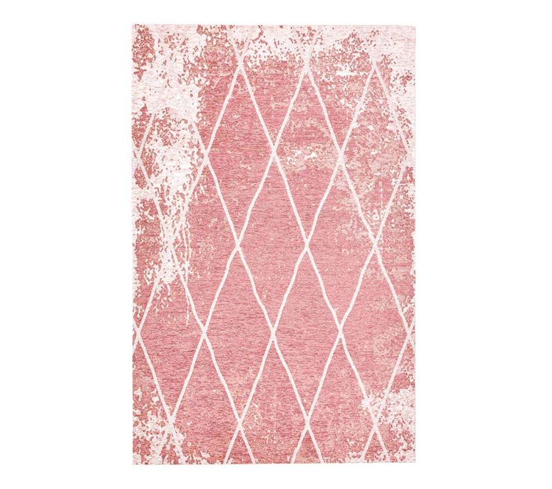 Tapis Graphique Et Brillant Fine Lines 68x130 Cm - Rose
