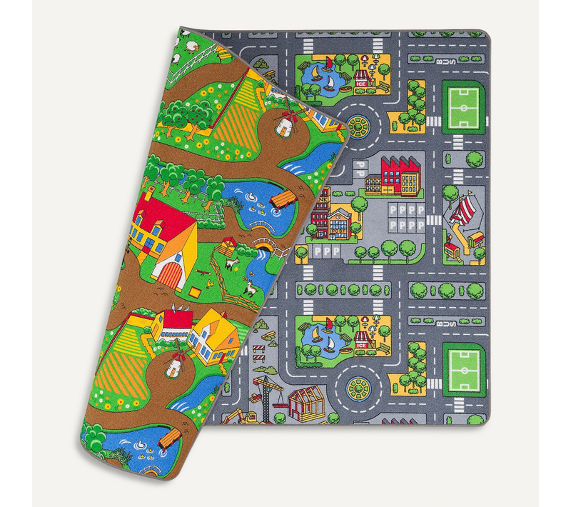 Tapis Rues Réversible 200x300cm Multicolore