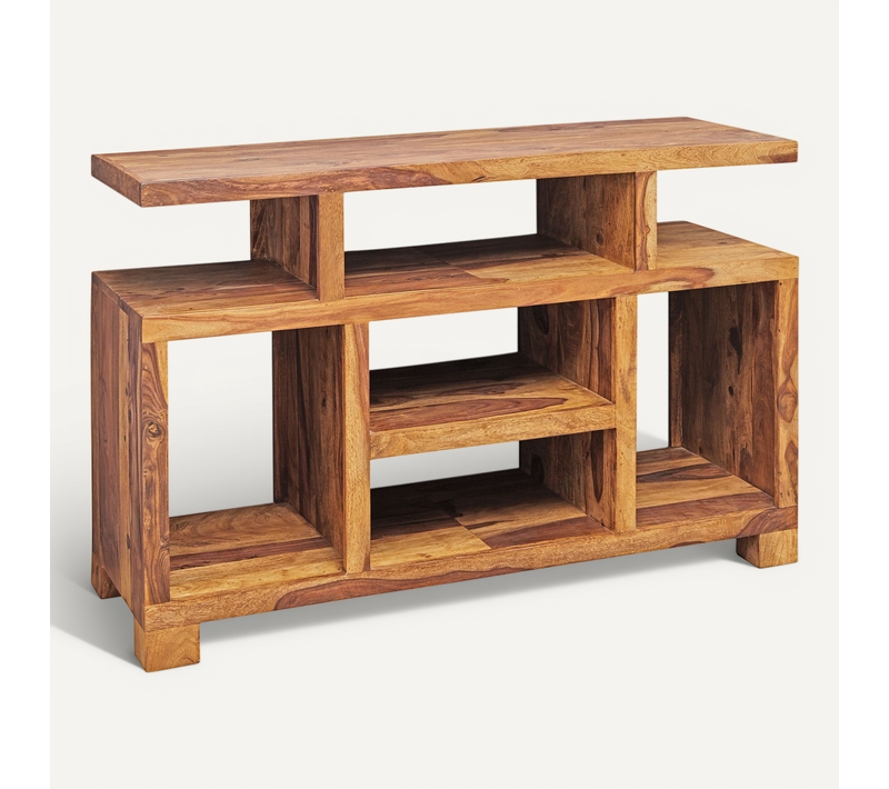 Buffet Sheesham Bois Massif 115 Cm Meuble TV Buffet Commode Rangement