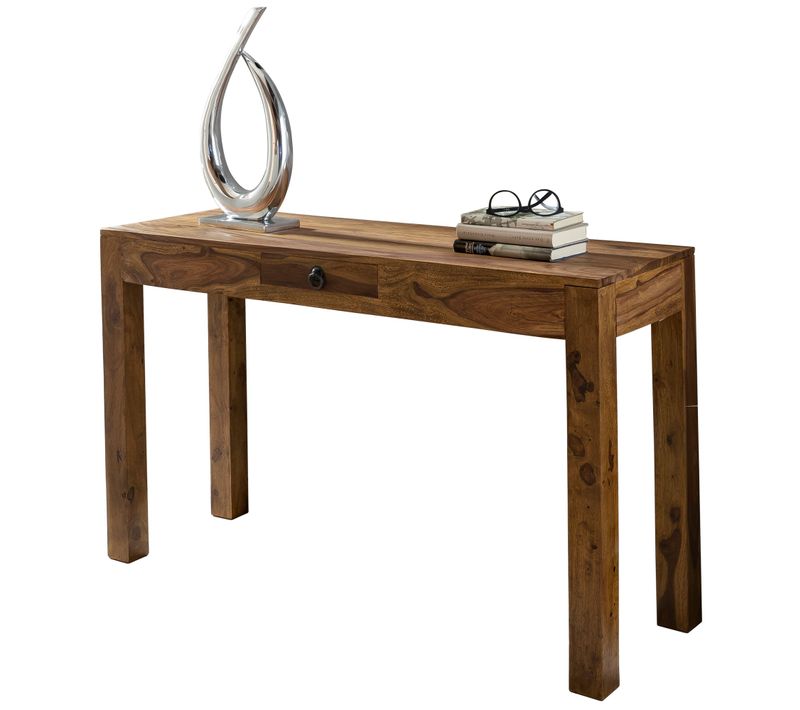 Table Console Bois Massif 120x70x40 Cm Table De Couloir Table De Bureau Sheesham