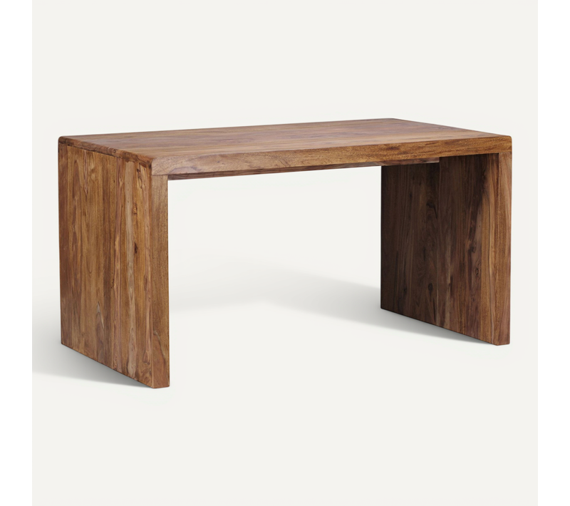 Bureau Table D’ordinateur Bois Massif Sheesham Table De Travail Moderne