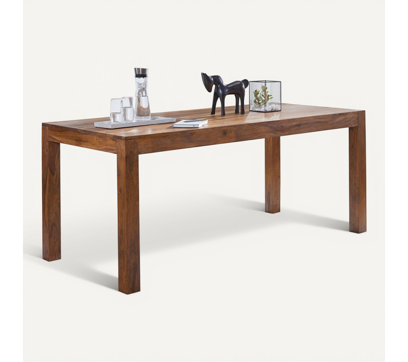 Table De Salle à Manger Bois Massif Table De Cuisine Sheesham Petit 60 Cm