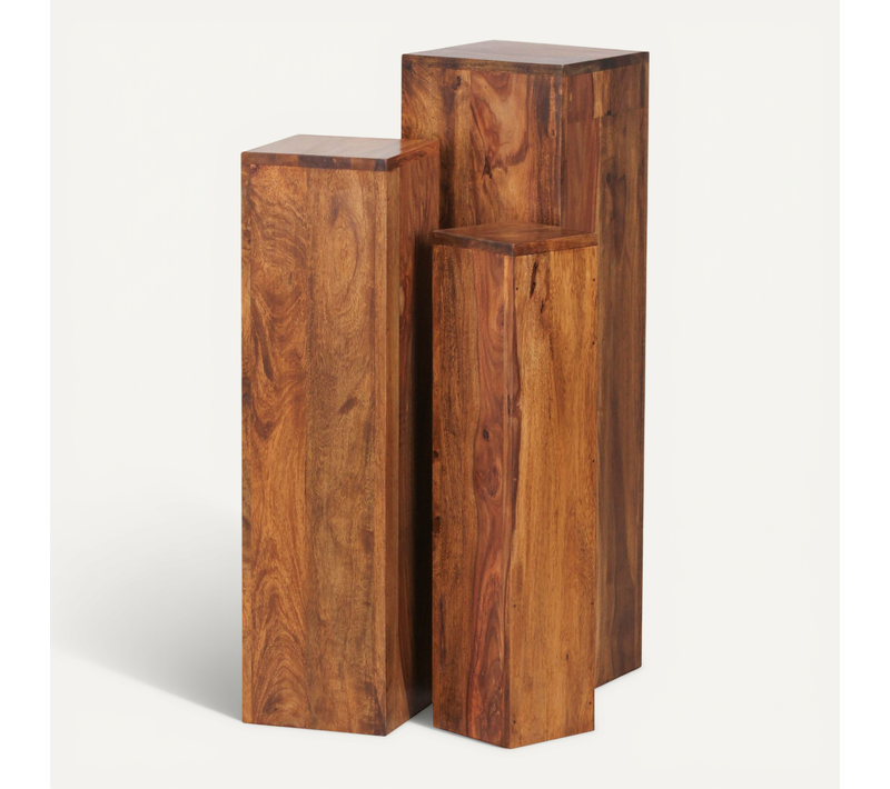 Tables Gigogne Bois Massif Table D'appoint Lot De 3 Table Basse Ensemble Sheesham