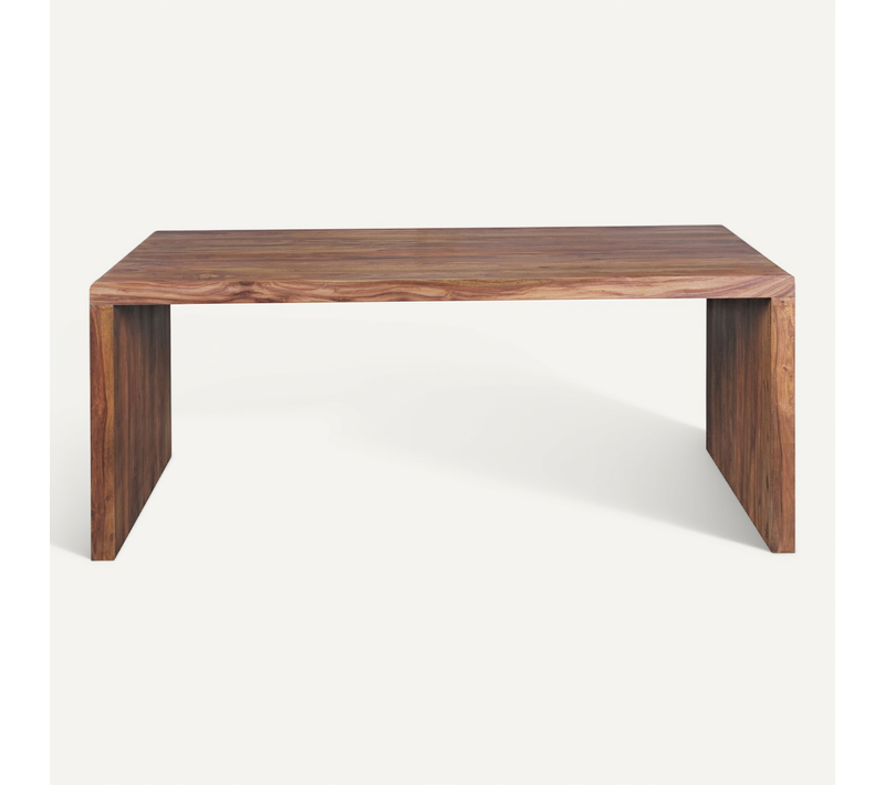 Bureau 200 Cm Table D’ordinateur Bois Massif Sheesham Table De Travail