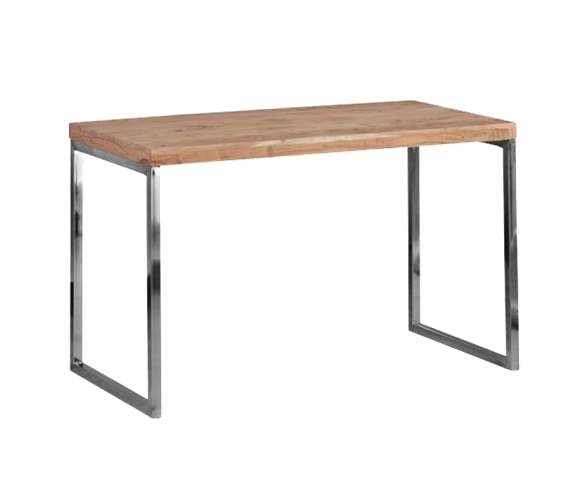 Table De Bureau En Bois Massif 120x60x76 Cm