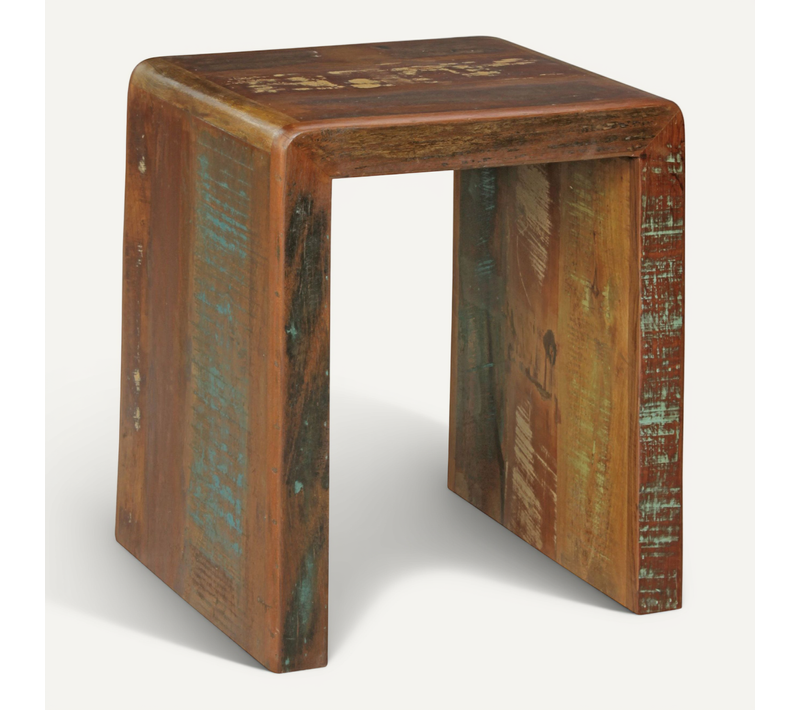Table D'appoint Bois Massif 45x55x40 Cm Bout De Canapé Table De Téléphone