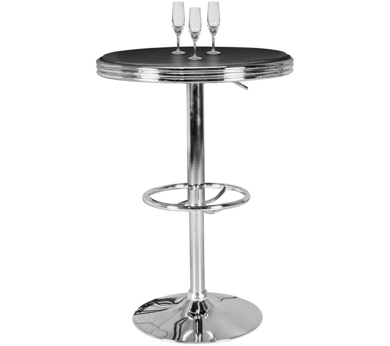 Table Haute De Bar 60x92x60 Cm Table Bistro Cuisine Table à Manger Ronde