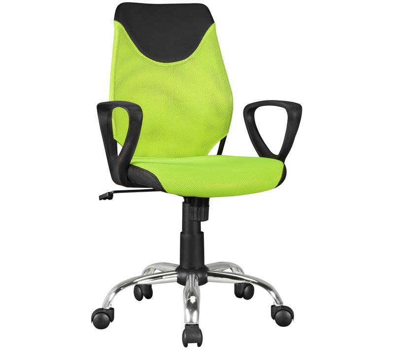 Chaise De Bureau Enfant Chaise Pivotante Tissu Fauteuil Ergonomique Vert