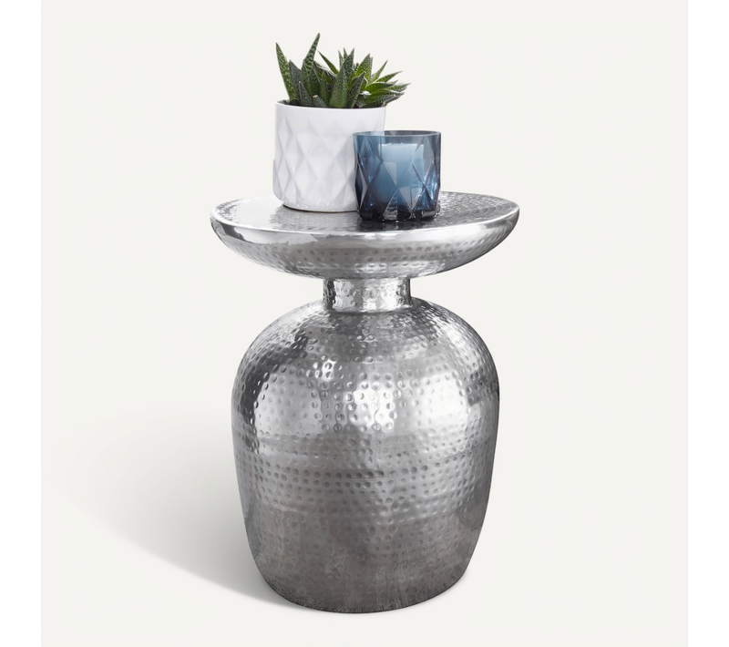 Table D'appoint Métal 36,5x46x36,5 Cm Table Basse Design Bout De Canapé