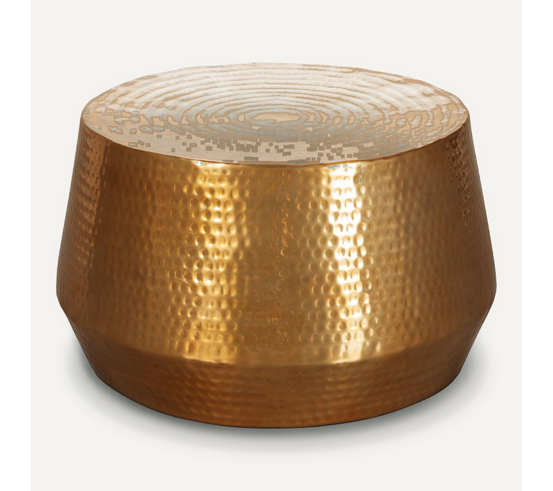Table Basse Métal 60x36x60 Cm Table D'appoint Design Bout De Canapé Rond
