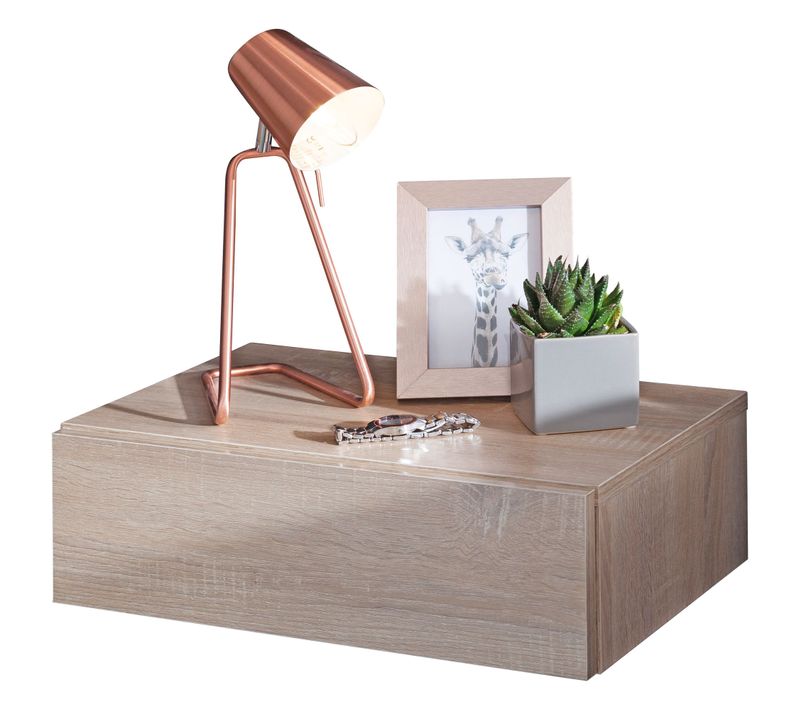 Nuit Chevet Murale Mural Suspendu à Ressort Gris