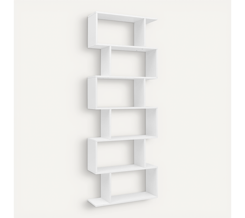 Étagère à Livres Blanc 70x190,5x23,5 Cm Étagères Design Étagère Murale