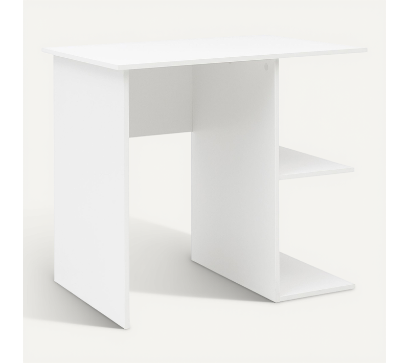 Table De Bureau Petit 82x76x60 Cm Table Pour Ordinateur Avec Étagère