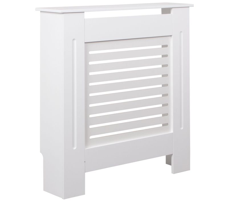 Cache radiateur Blanc Moderne 78x82x19 cm
