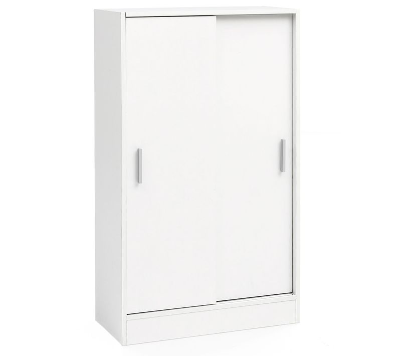 Armoire Avec 2 Portes 60x107,5x28,5 Cm Blanche Cabinet
