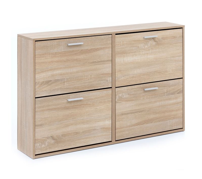 Meuble à Chaussures 120 Cm Étagère Meuble D’entrée Rangement Moderne