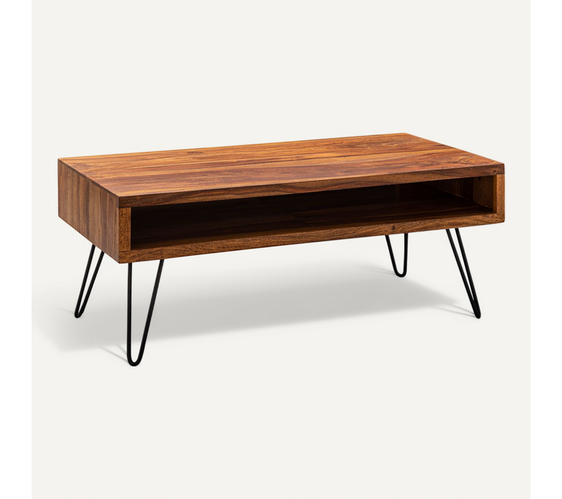 Table Basse Bois Massif 100x40x50 Cm Table De Salon Table Basse