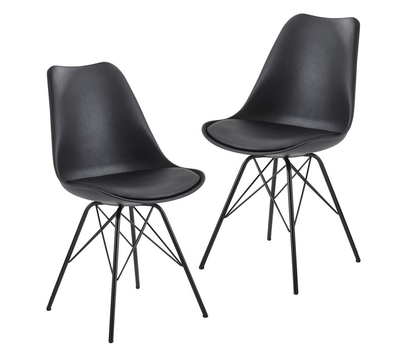 Lot De 2 Chaise De Salle à Manger Chaise De Cuisine Chaise Chaise Rembourrée Design Simili Cuir