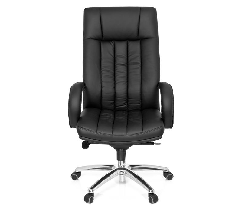 Fauteuil De Bureau XXL G 300 Simili Noir Accoudoirs Fournis, Surface Toucher Doux "softpad"