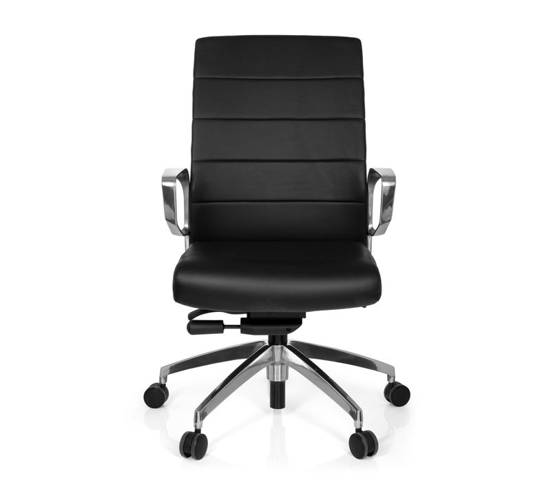 Fauteuil De Bureau Provider Simili Noir Accoudoirs Compris