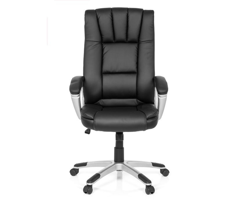 Chaise De Bureau Relax Cl150 Simili Noir Accoudoirs Fournis, Surface Toucher Doux "softpad"
